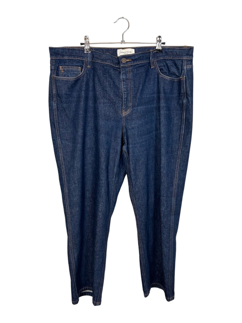 Lafayette 148 Watts Tapered Dark Blue Jeans